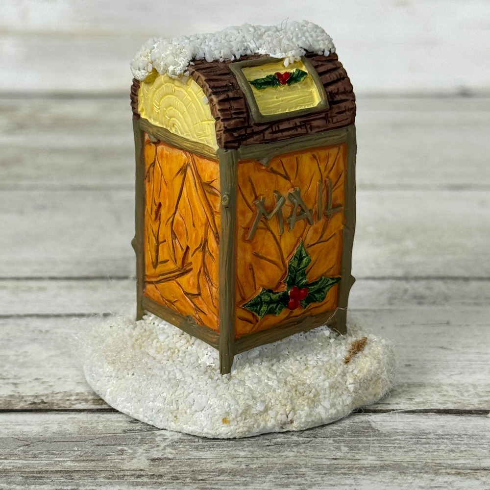 Silvestri Dean Griff Christmas Village Accessories Mailbox and Bench
